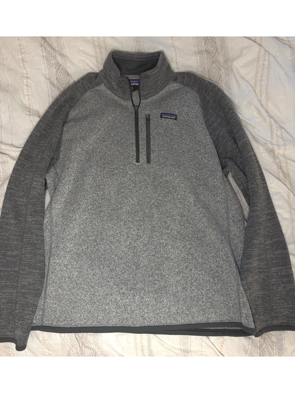 Patagonia Performance Better Sweater 1/4 Zip Pullover Gray Men’s XL